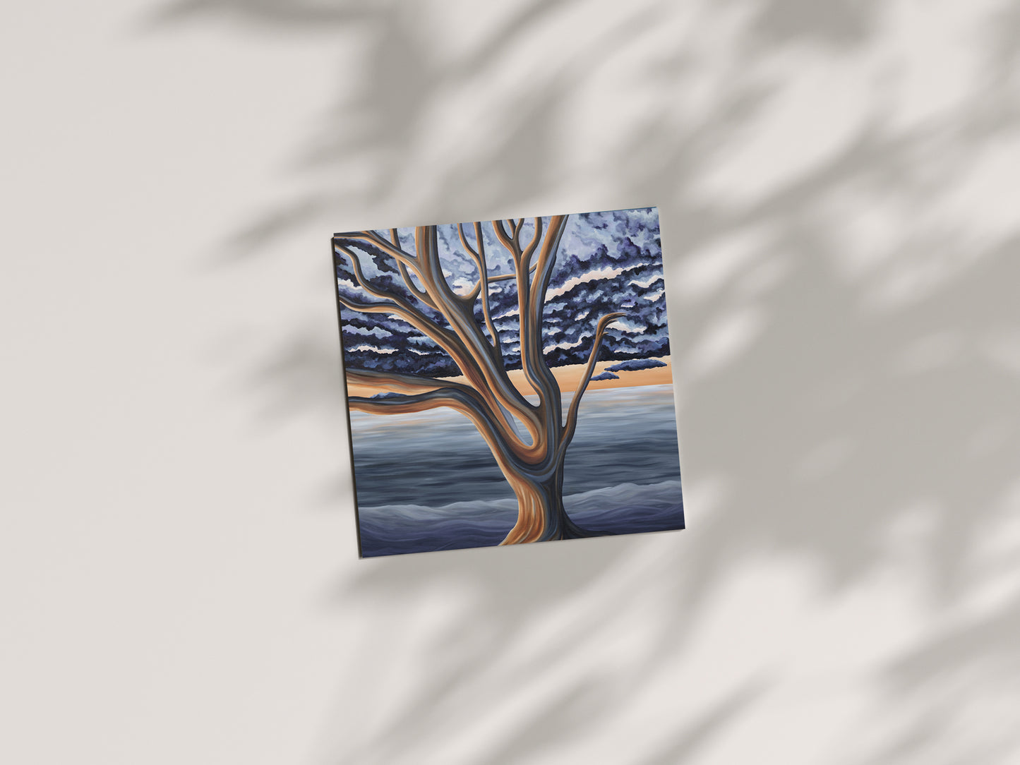 Copper Tree Art Card