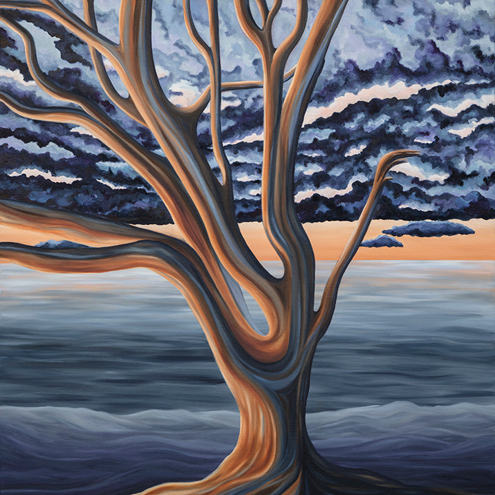 Copper Tree Art Card