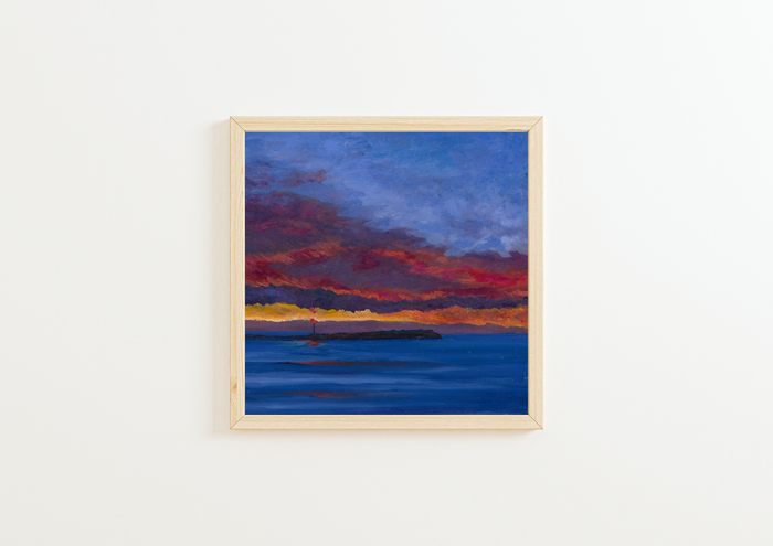 Trial Island Digital Print - 8x8