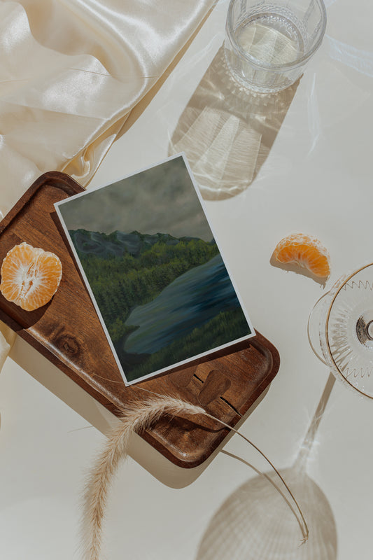 Cliff Lake Art Card