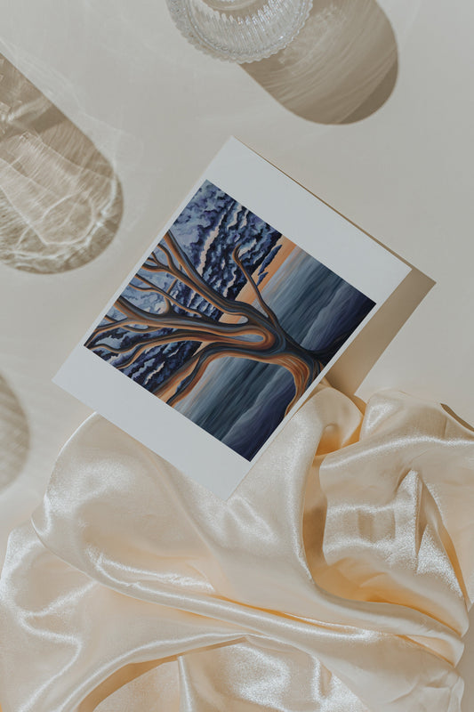 Copper Tree Art Card