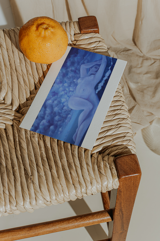 Melancholy Lady Art Card