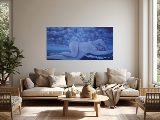 Melancholy Woman Fine Art Print
