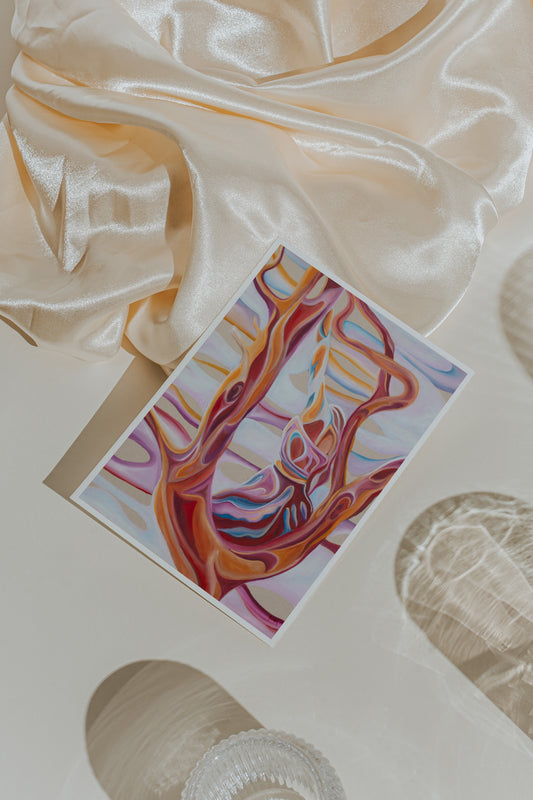 Reaching Up Art Card